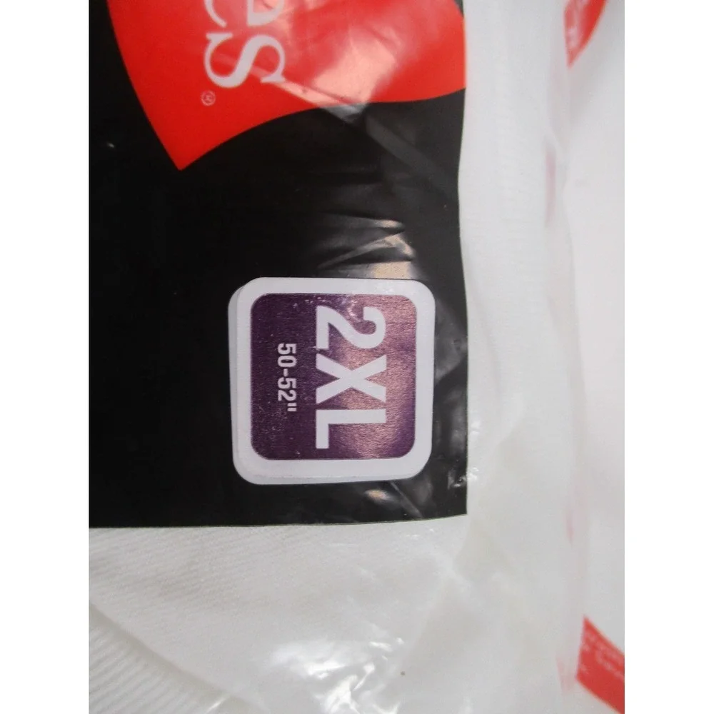 Hanes Men's Tagless Crew Neck T-shirts 3‎ Pack Size 2XL 50-52